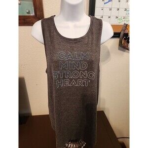 Old Navy Active Go-Dry Calm Mind Tank Top Gray Women’s Size M Medium Workout